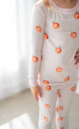 Sweet Peach | Two Piece Pajama Set - HoneyBug 