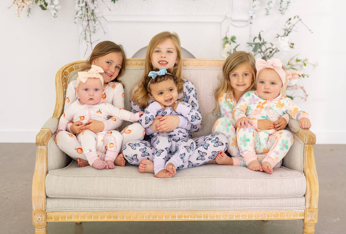 Sweet Peach | Two Piece Pajama Set - HoneyBug 