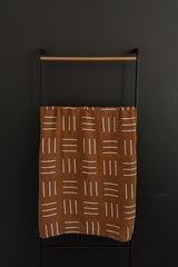 Mustard Mudcloth Muslin Swaddle Blanket - HoneyBug 