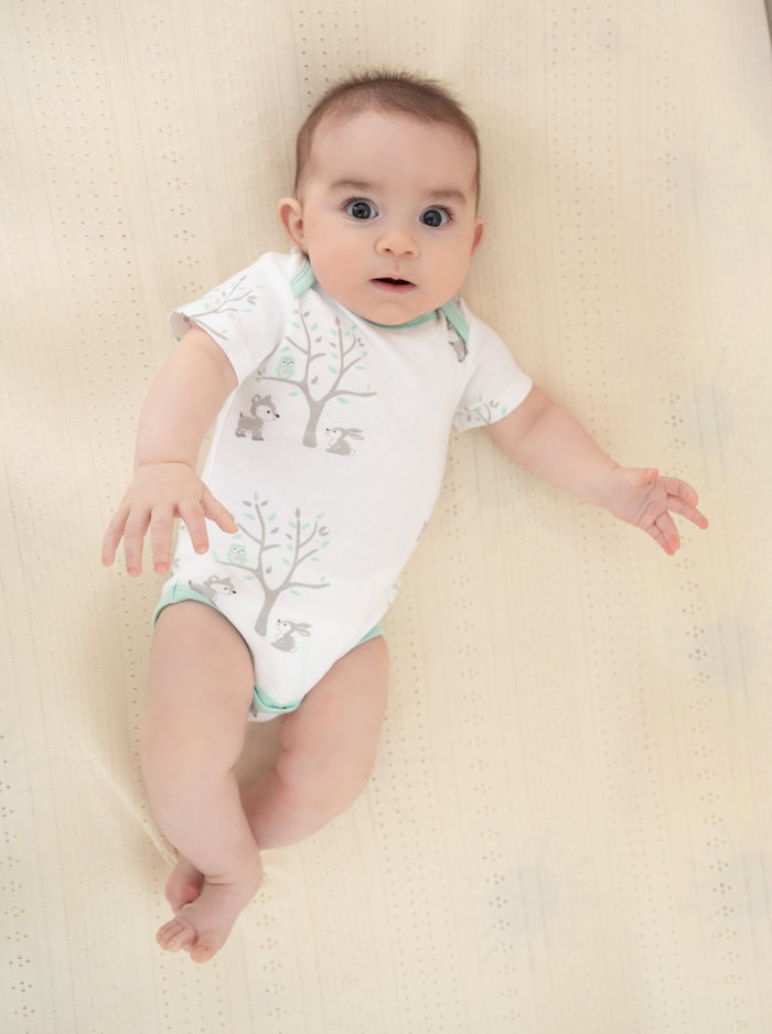 Organic Cotton Joy Bodysuit - Woodland - HoneyBug 