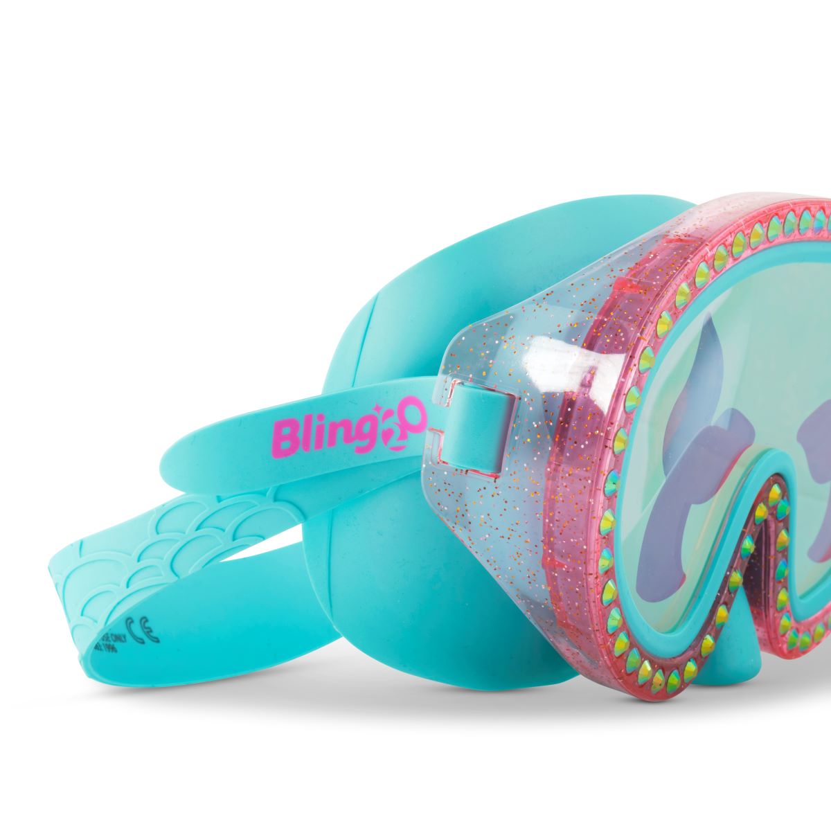 Blue Sushi Mermaid Kids' Swim Mask with Nose Piece - HoneyBug 