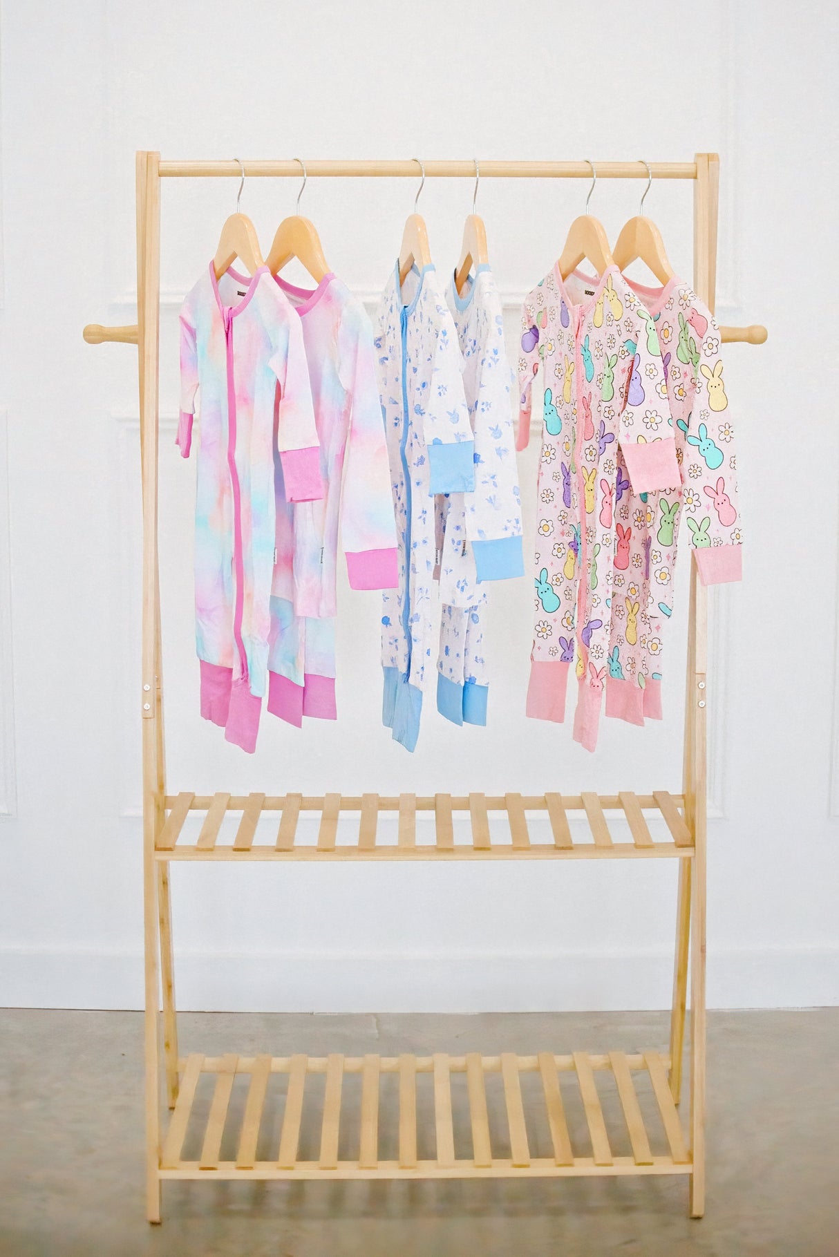 Ditsy Blue Floral Zippy - HoneyBug 