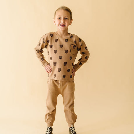 Organic Long Sleeve Tee & Pant Set - Wild Bear