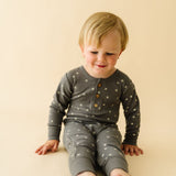 Organic Button Romper - Tribe