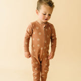 Organic 2-Way Zip Romper - Peace