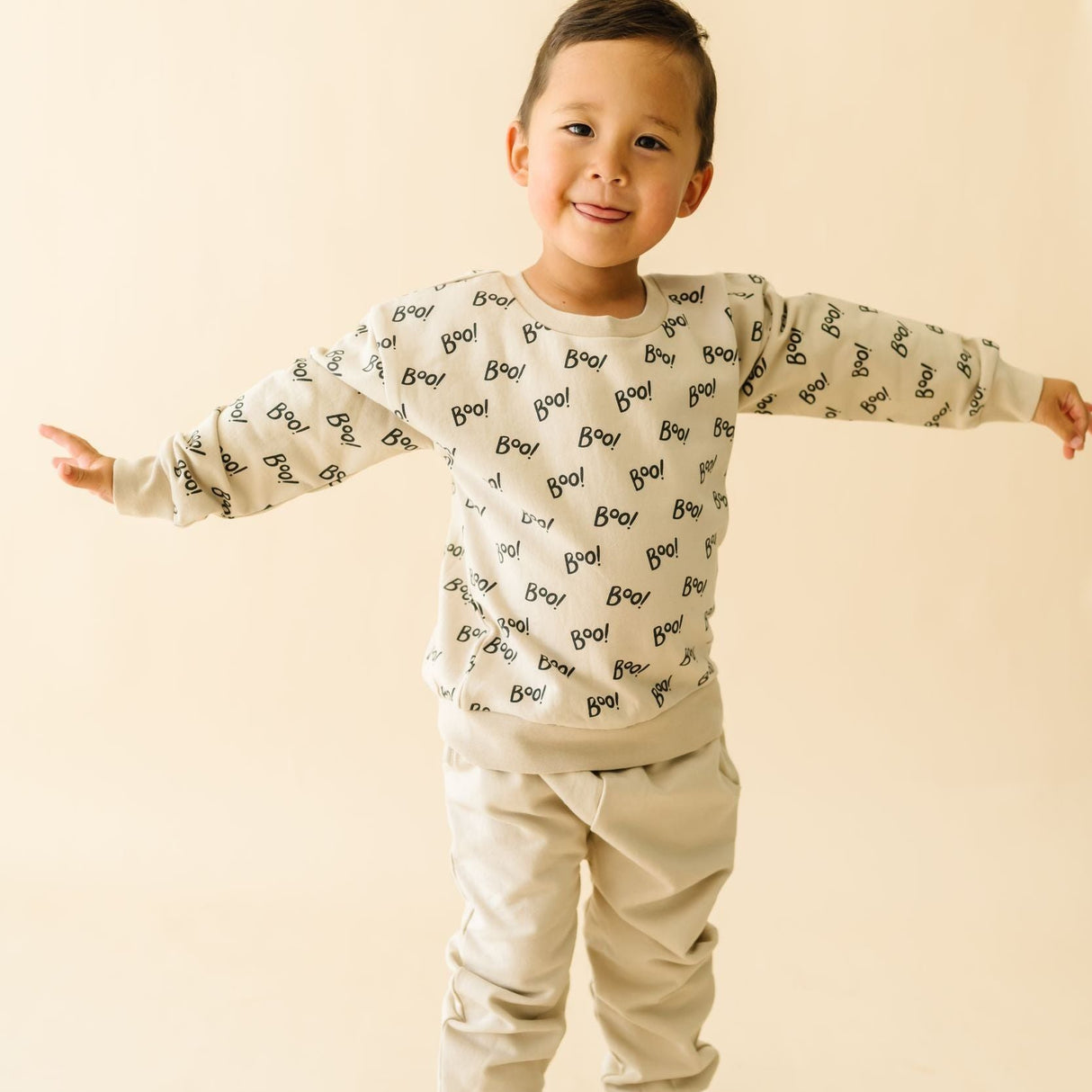 Organic Fleece Sweatshirt - Boo