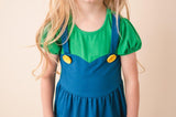 Green Super Bro Dress