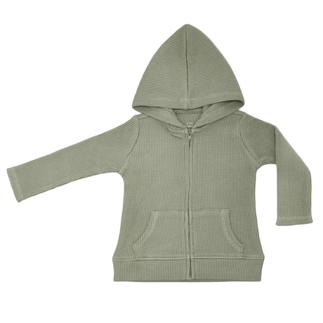 Waffle Hoodie - Olive Green - HoneyBug 