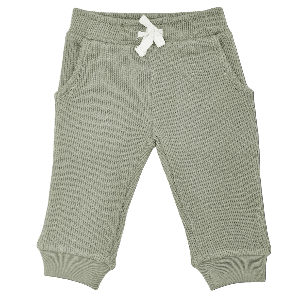 Waffle Joggers - Olive Green - HoneyBug 