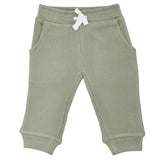 Waffle Joggers - Olive Green - HoneyBug 