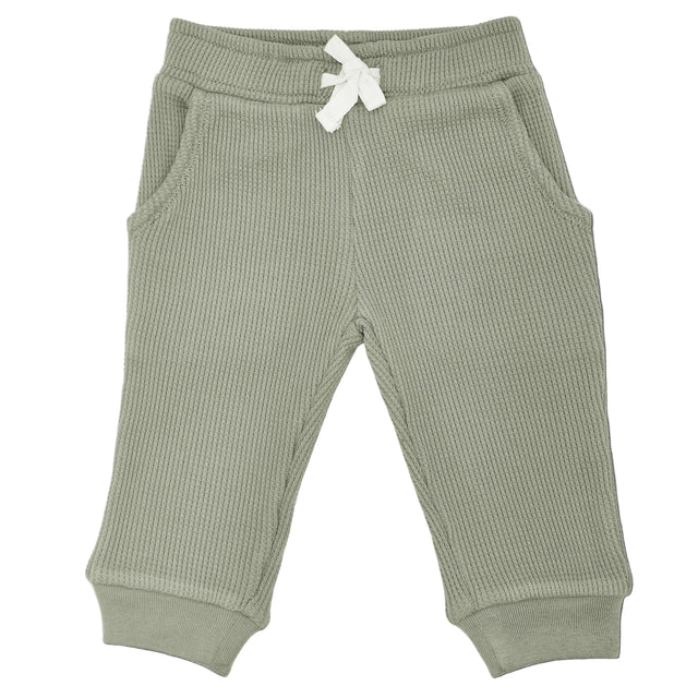 Waffle Joggers - Olive Green - HoneyBug 