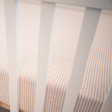 Pack N Play I Portable Crib Sheet Set - Mauve Tulip & Stripes - HoneyBug 