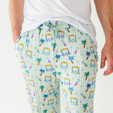 It's Fore O'Clock Somewhere Mens Lounge Pants - HoneyBug 