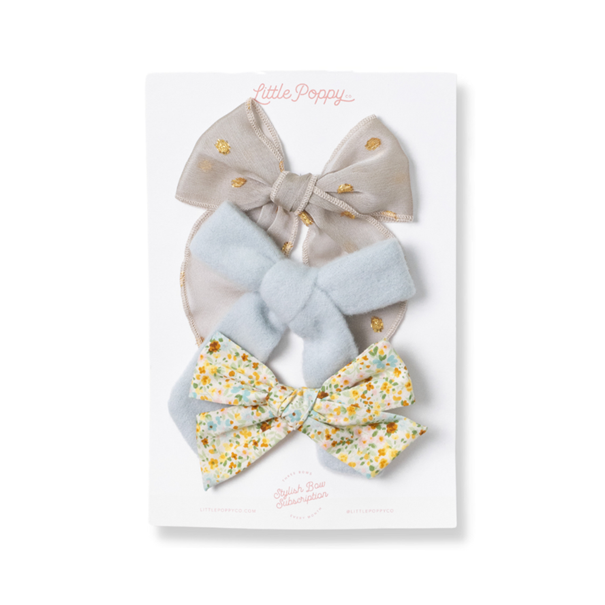 The Natasha Bow Clip Set