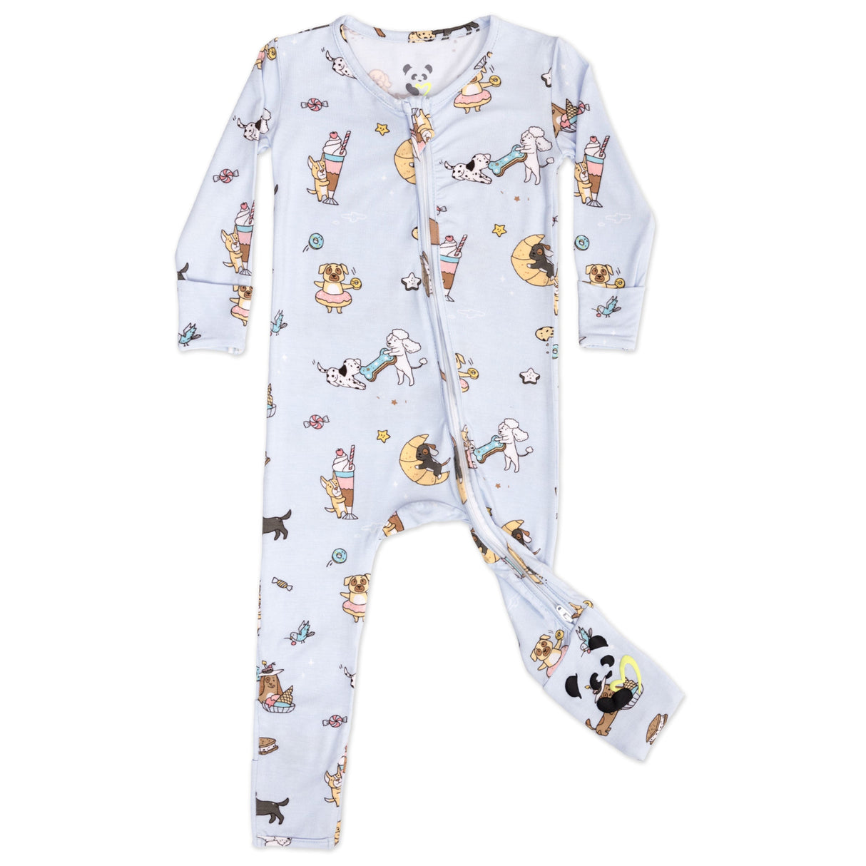 Dessert Dogs Bamboo Convertible Footie - HoneyBug 