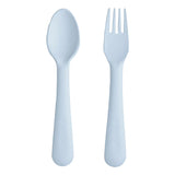 Dinnerware Fork and Spoon Set - Powder Blue