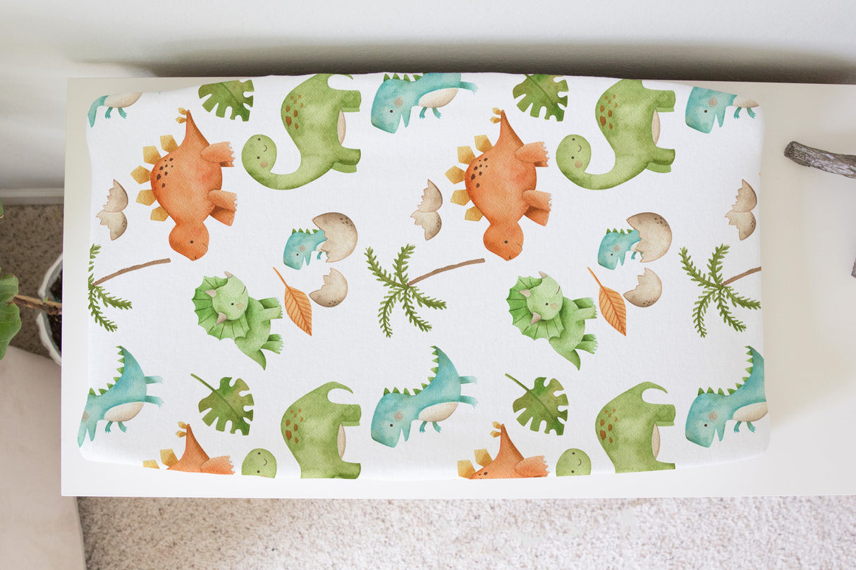 Changing Pad Cover - Dinosaurs