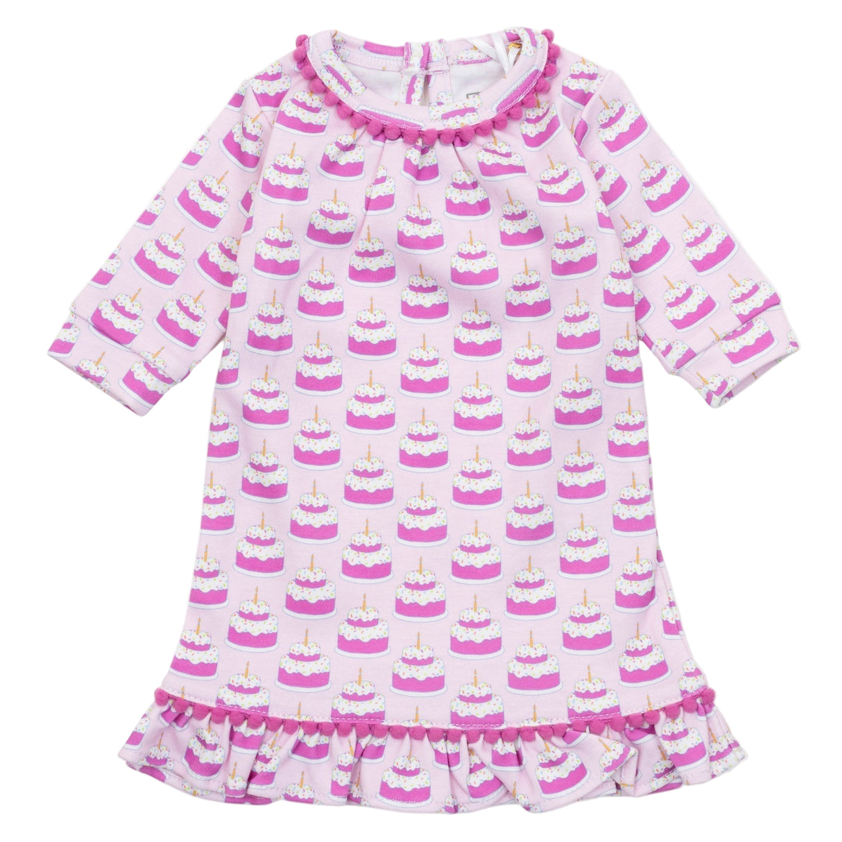 Carlin Doll Dress - Birthday Cake Pink - HoneyBug 