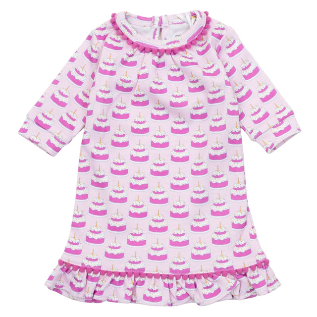 Carlin Doll Dress - Birthday Cake Pink - HoneyBug 