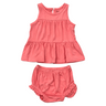 Baby Girl Double Peplum & Bloomer Set