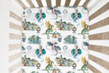 Fitted Crib Sheet - Dragons & Knights