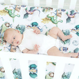 Fitted Crib Sheet - Dragons & Knights