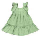 Girl's Drop-Waist Peplum Dress