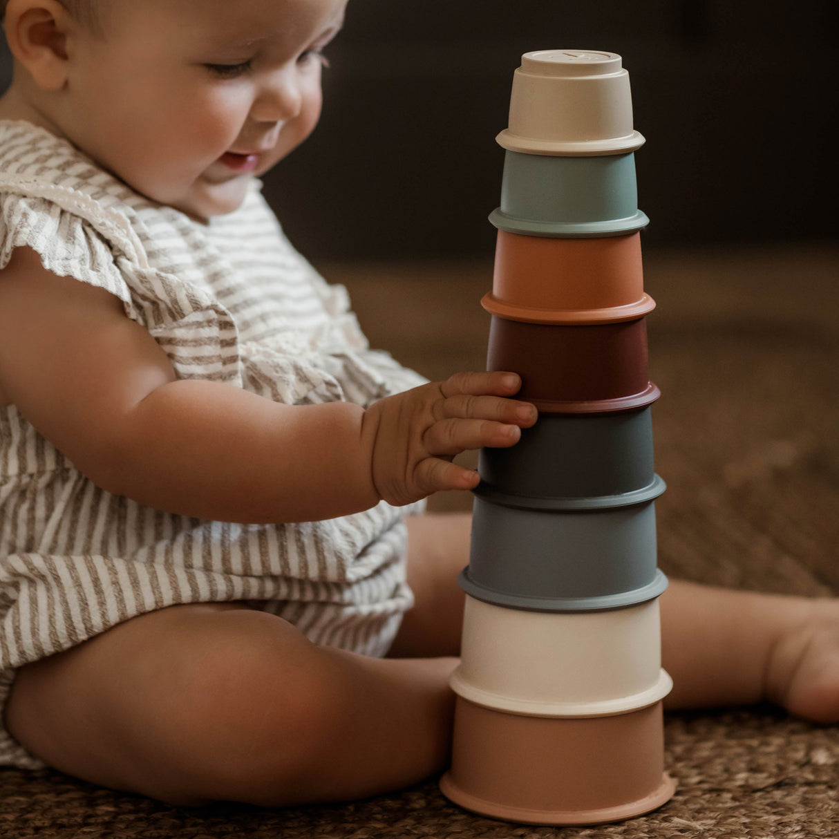 Silicone Cup stacking toy/Stacking toy