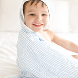 Blue Wave Hooded Towel Set - HoneyBug 