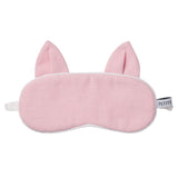 Kid's Flannel Kitty Eye Mask in Pink - HoneyBug 