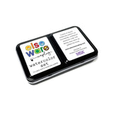 Watercolors – Metal Palette – 12 Colors – Travel Friendly