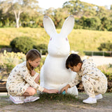 Bunny Workshop French Terry Girls' Daywear Long Sleeve Dress - HoneyBug 