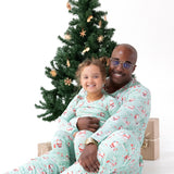 Adult Long Sleeve Top - Golfing Santa and Elves - HoneyBug 