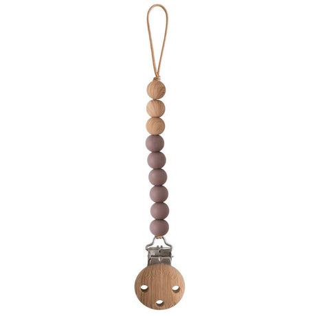 Silicone Pacifier Clip | Eva - Ash - HoneyBug 