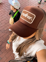 Mother Patch Trucker Hat - Mocha - HoneyBug 