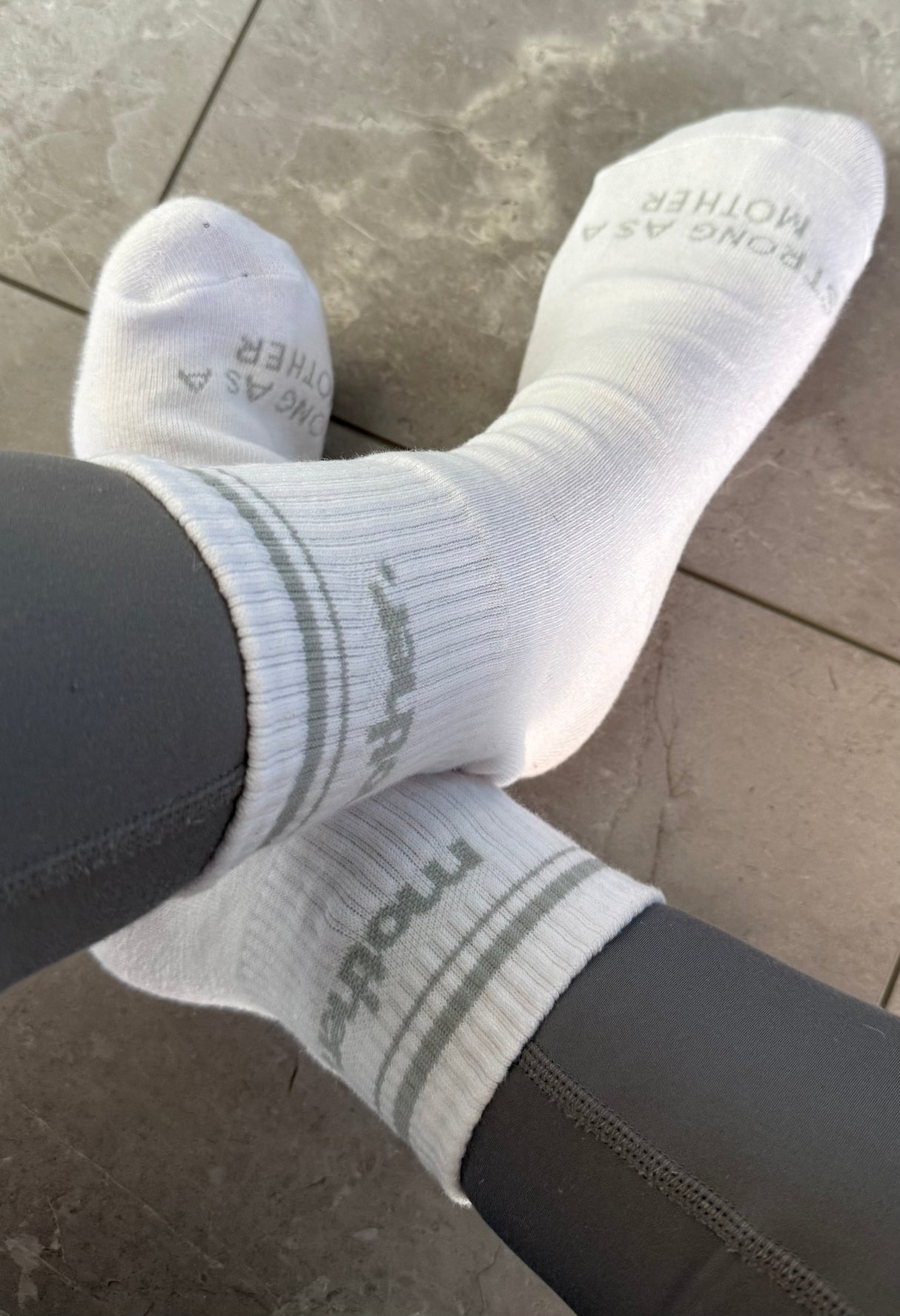 Mother. Throwback Half Crew Striped Socks - HoneyBug 