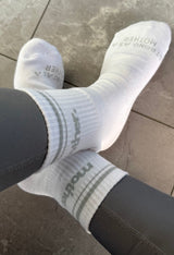 Mother. Throwback Half Crew Striped Socks - HoneyBug 