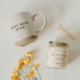 Best Mom Ever! Soy Candle - Clear Jar - 9 oz (Spa Day) - HoneyBug 
