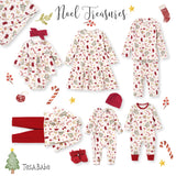 Girls' Christmas Tunic Set – Bamboo Holiday Outfit Set - Noel - HoneyBug 