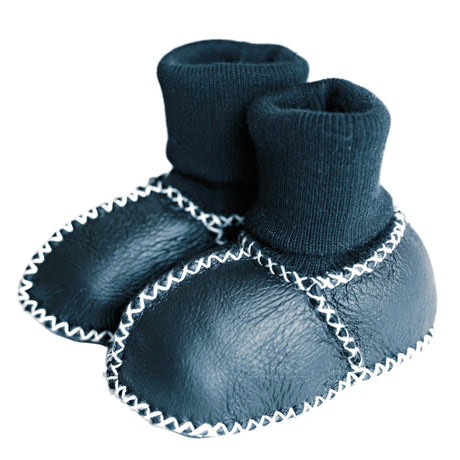 cozy booties | navy - HoneyBug 