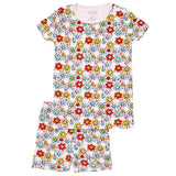 Shorts Pajama Set - Smiley Flowers