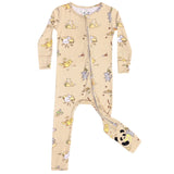 Foodie Cats Bamboo Convertible Footie - HoneyBug 