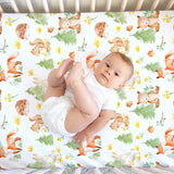 Fitted Crib Sheet - Forest Friends