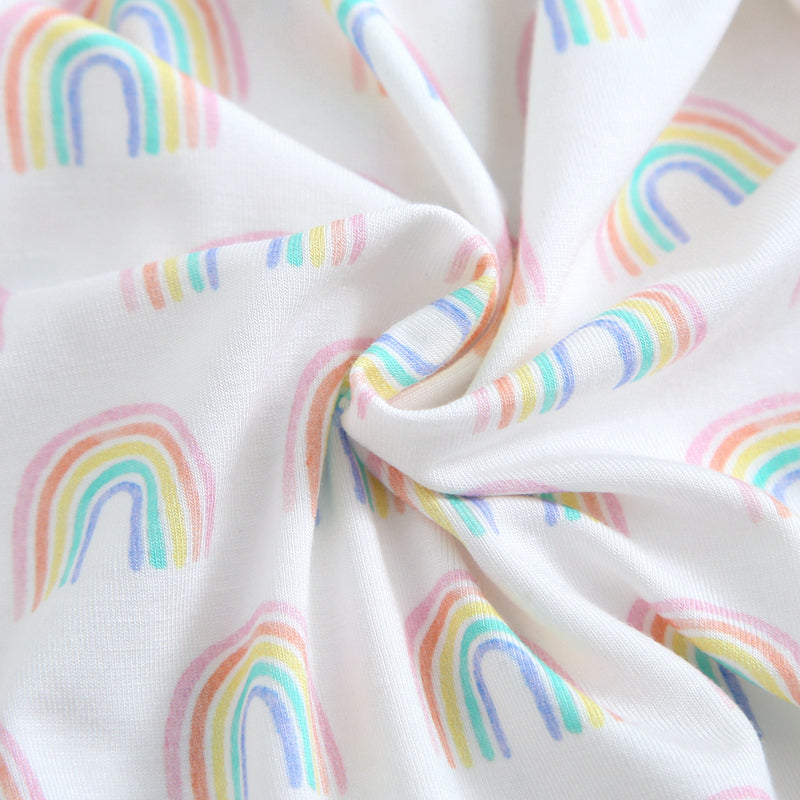 Forever Rainbow Zippered Baby Romper