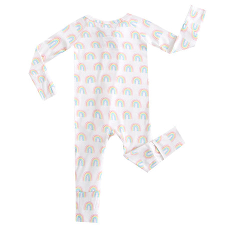 Forever Rainbow Zippered Baby Romper