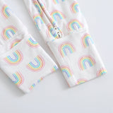 Forever Rainbow Zippered Baby Romper