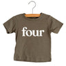 Four Modern Birthday Shirt Kids Tee - HoneyBug 