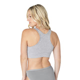 French Terry Racerback Nursing & Sleep Bra | Grey Heather - HoneyBug 