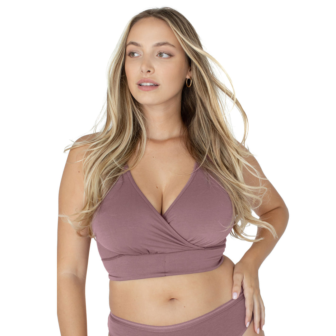 French Terry Racerback Nursing & Sleep Bra | Twilight - HoneyBug 