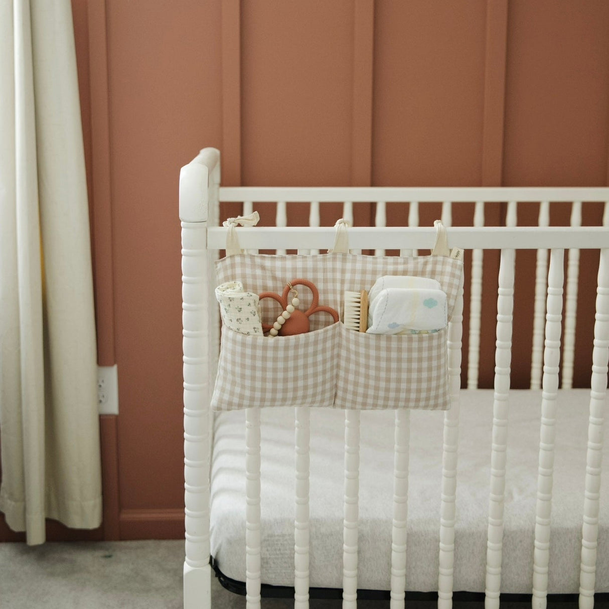 Haven Baby Crib Diaper Caddy Storage Organizer Nursery Room
